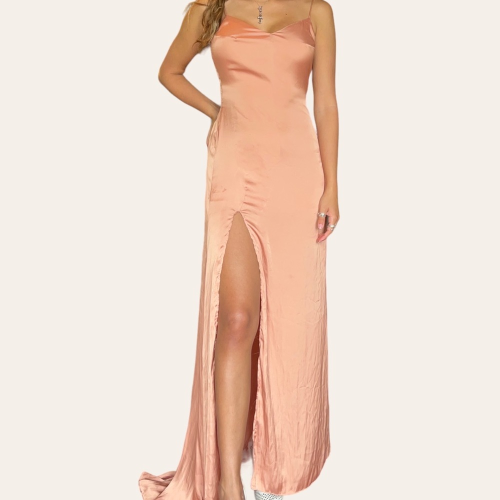 LOVERS + FRIENDS SIZE 4 PEACH FORMAL GOWN